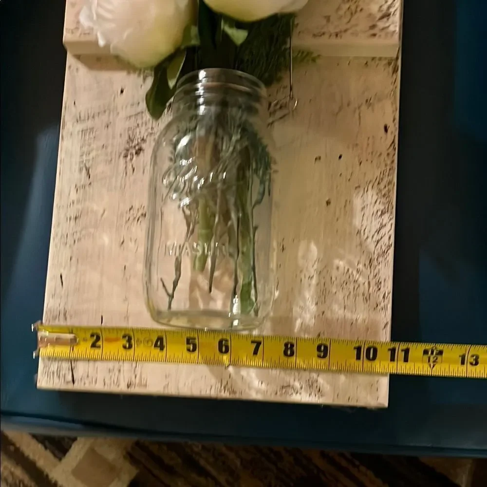 Mason Jar Floral Wall Accent
